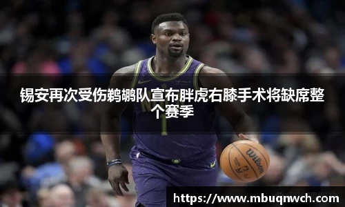 锡安再次受伤鹈鹕队宣布胖虎右膝手术将缺席整个赛季
